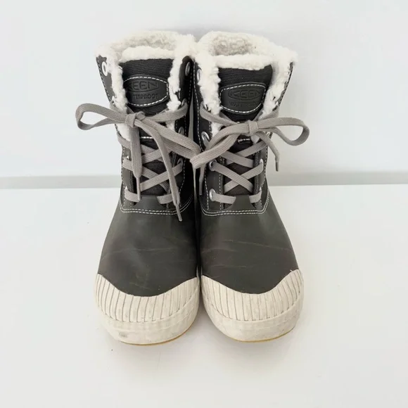 Keen Women’s Elsa Lace Up Waterproof Boots Olive Green Size 6 - Picture 3 of 11